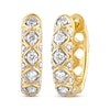 Thumbnail Image 0 of Diamond Geometric Hoop Earrings 1/3 ct tw 10K Yellow Gold
