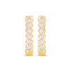 Thumbnail Image 1 of Diamond Hoop Earrings 1/8 ct tw Round-Cut 10K Yellow Gold