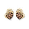 Thumbnail Image 1 of Le Vian Chocolate Diamonds 1/4 ct tw Earrings 14K Honey Gold