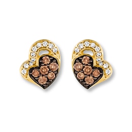 Le Vian Chocolate Diamonds 1/4 ct tw Earrings 14K Honey Gold