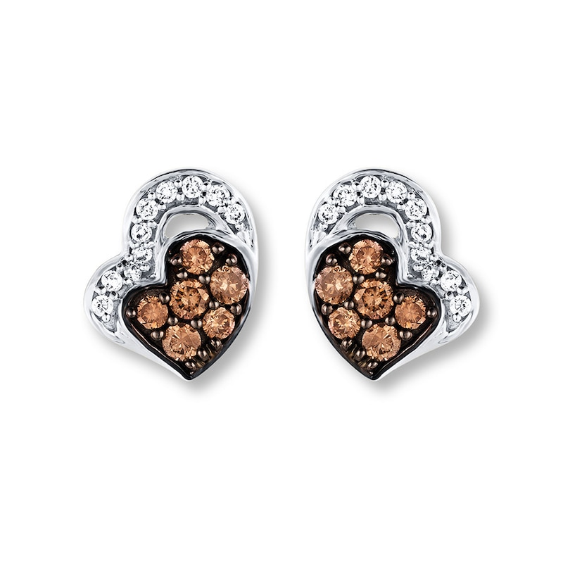 Le Vian Chocolate Diamonds 1/4 ct tw Earrings 14K Vanilla Gold