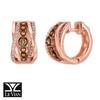 Thumbnail Image 1 of Le Vian Diamond Hoop Earrings 5/8 ct tw 14K Strawberry Gold