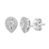 Thumbnail Image 2 of Diamond Earrings 1/4 ct tw Round-cut 10K White Gold