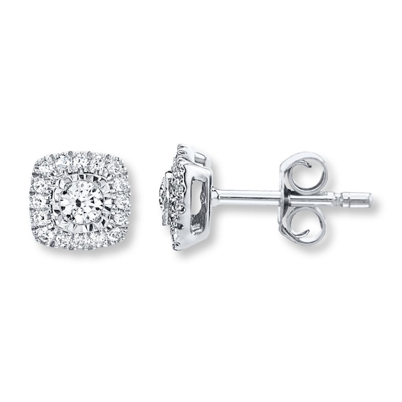 Diamond Stud Earrings 1/4 ct tw Round-Cut 10K Yellow Gold