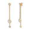 Thumbnail Image 1 of Diamond Drop Earrings 1/4 ct tw Round-cut 10K Yellow Gold
