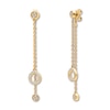 Thumbnail Image 0 of Diamond Drop Earrings 1/4 ct tw Round-cut 10K Yellow Gold