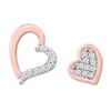 Thumbnail Image 0 of Diamond Mismatched Earrings 1/10 ct tw Round 10K Rose Gold