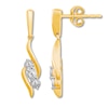 Diamond Earrings 1/10 ct tw Round-cut 10K Yellow Gold