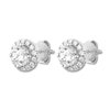 Thumbnail Image 3 of THE LEO Diamond Earrings 1-1/2 ct tw Round-cut 14K White Gold