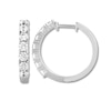 Thumbnail Image 1 of THE LEO Diamond Hoop Earrings 1-1/2 ct tw Round-cut 14K White Gold
