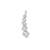 Diamond Single Earring 1/20 ct tw Round Sterling Silver