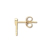 Thumbnail Image 2 of Key Single Earring Diamond Accents 10K Yellow Gold