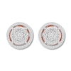 Thumbnail Image 2 of Diamond Circle Earrings 1/4 Carat tw 10K Rose Gold