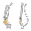 Thumbnail Image 0 of Diamond Star Climber Earrings Sterling Silver & 10K Yellow Gold