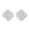 Thumbnail Image 2 of Diamond Earrings 1/15 ct tw Round-cut 10K White Gold