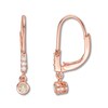 Thumbnail Image 1 of Le Vian Pale Brown Diamond Earrings 1/4 cttw 14K Strawberry Gold