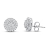 Thumbnail Image 2 of Diamond Earrings 1/2 ct tw Round-cut 10K White Gold