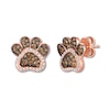 Thumbnail Image 0 of Le Vian Chocolate Diamond Paw Print Earrings 1/2 ct tw 14K Gold