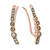 Le Vian Chocolate Diamond Earring Climbers 1/2 ct tw 14K Rose Gold