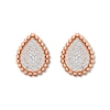 Thumbnail Image 1 of Diamond Teardrop Earrings 1/4 ct tw Round-cut 10K Rose Gold
