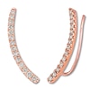 Thumbnail Image 1 of Le Vian Diamond Earring Climbers 5/8 ct tw 14K Strawberry Gold