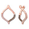 Thumbnail Image 0 of Le Vian Chocolate Diamond Earrings 1/2 cttw 14K Strawberry Gold