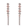 Geometric Diamond Earrings 1/5 ct tw 10K Rose Gold