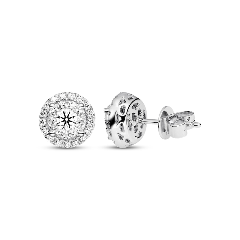 Main Image 1 of Diamond Earrings 3/4 ct tw Round-cut 14K White Gold