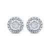 Thumbnail Image 1 of Diamond Earrings 1/20 ct tw Round-cut Sterling Silver
