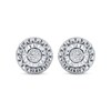 Thumbnail Image 2 of Diamond Earrings 1/20 ct tw Round-cut Sterling Silver