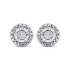 Thumbnail Image 1 of Diamond Earrings 1/20 ct tw Round-cut Sterling Silver