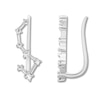 Thumbnail Image 2 of Diamond Constellation Earring Climbers Sterling Silver