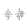 Thumbnail Image 2 of North Star Earrings 1/10 ct tw Diamonds 10K White Gold