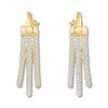 Thumbnail Image 0 of Diamond Hoop Earrings 1/4 ct tw Round-cut 10K Yellow Gold