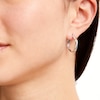 Thumbnail Image 3 of Diamond Twist Hoop Earrings 1/4 ct tw Round-cut Sterling Silver