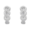 Thumbnail Image 1 of Petite Diamond Huggie Hoop Earrings 1/6 ct tw Sterling Silver