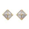 Thumbnail Image 0 of Geometric Earrings with Diamonds 10K Yellow Gold