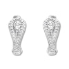 Thumbnail Image 1 of Petite Diamond Huggie Hoop Earrings 1/10 ct tw Sterling Silver
