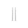 Diamond Hoop Earrings 1/4 ct tw Round-cut 10K White Gold
