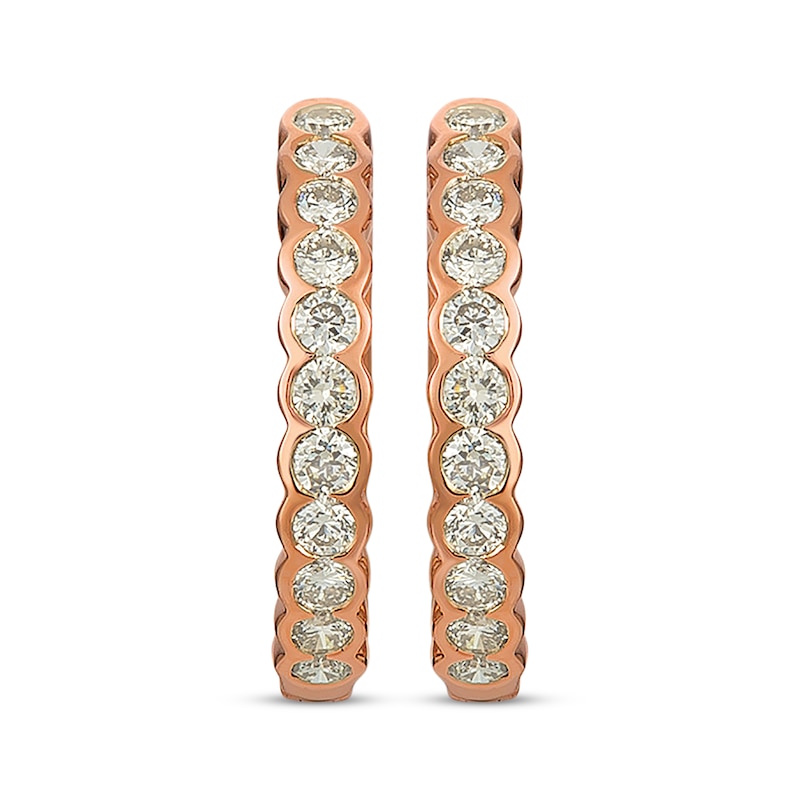 Main Image 2 of Le Vian Nude Diamond Hoop Earrings 5/8 ct tw 14K Gold