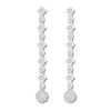 Thumbnail Image 1 of Diamond Dangle Earrings 5/8 ct tw Round-cut 10K White Gold