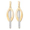 Thumbnail Image 0 of Interlocking Hoop Earrings 1/3 ct tw Diamonds 10K Yellow Gold