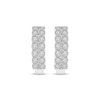 Thumbnail Image 1 of Diamond Hoop Earrings 1 ct tw Round-cut 10K White Gold