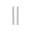 Thumbnail Image 1 of Diamond Hoop Earrings 1/10 ct tw Round-cut Sterling Silver