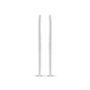 Thumbnail Image 2 of Diamond Hoop Earrings 1/10 ct tw Round-cut Sterling Silver