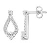 Thumbnail Image 2 of THE LEO Diamond Earrings 1/2 ct tw Round-cut 14K White Gold