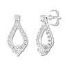 Thumbnail Image 3 of THE LEO Diamond Earrings 1/2 ct tw Round-cut 14K White Gold