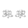 Thumbnail Image 1 of Baguette Diamond Cluster Earrings 1/5 ct tw Sterling Silver