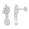 Thumbnail Image 0 of Diamond Drop Earrings 1/2 ct tw Round-cut Sterling Silver