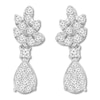 Thumbnail Image 1 of Diamond Drop Earrings 1/2 ct tw Round-cut Sterling Silver